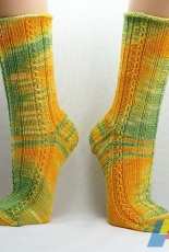Frischer Kaffee/Fresh Coffee Socks by Fräulein Wollga-English,German-Free