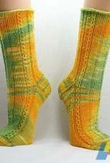 Frischer Kaffee/Fresh Coffee Socks by Fräulein Wollga-English,German-Free
