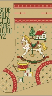 Christmas Past Stocking from Dimensions #144 Christmas Past XSD