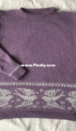 Bird Flow Sweater by Erna de Groot-Free