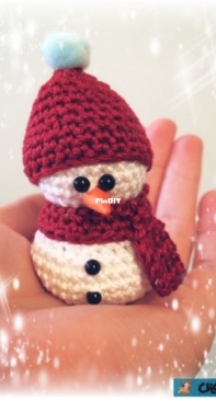 Choconili - Cindy Greven - Mini Snowman - Minischneemann - German - Free