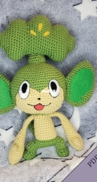 Pansage Pokemon Crochet Pattern - Designs by Kelsey Kay - English