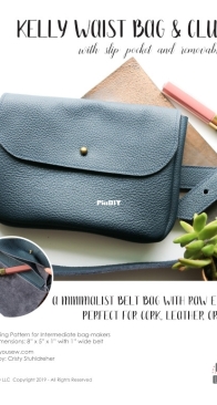 I Love You Sew - Cristy Stuhldreher - Kelly Waist Bag and Clutch  - Free