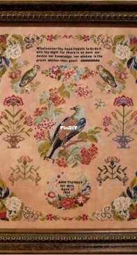 Hands Across the Sea Samplers - Anne Thomas 1854 PCS