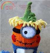 Snappy Tots- Heidi Yates- Pumpkin Hat with Character
