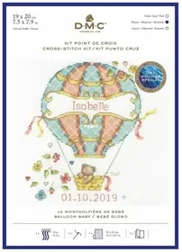 DMC BK1878 Balloon Baby by Maria Diaz from Kreuzstich Motive 29 PCS + XSD