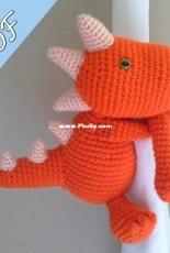 BB Adorables - Isabel R Davenpost - Dinosaur Curtain Tie Back - Spanish