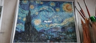 Starry Night based on the painting by V. By Van GoghStarry Night based on the painting by V. By Van Gogh. Riolis Design