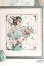 Puttin on the Glitz - Art Deco Lady by Lesley Teare from Cross Stitch Gold 125