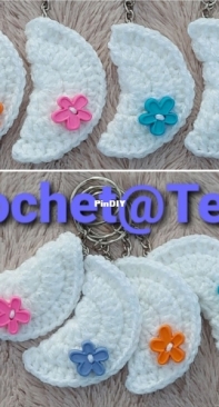 Crochet at Teris - Teri Hamilton - Crystal Moon Flower Keychains - Free