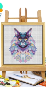 Awesome Pattern Studio - CS2398 - Mandala Maine Coon Cat XSD