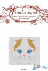 Broderie.net - Jean-Louis GrandSire - Tête de Chat 3