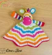 One and Two Company- Carolina Guzman - Rainbow Zebra blanket