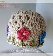 Angels Chest Boutique - Mary Angel Morris - Spring Hat with Flowers