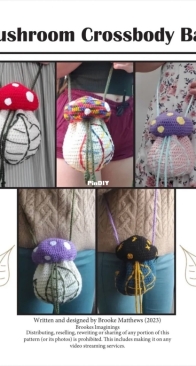 Brookes Imaginings - Brooke Matthews - Mushroom Crossbody Bag