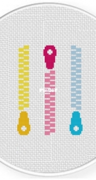 Daily Cross Stitch - Zippers