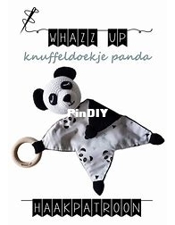 WHAZZ UP - Sandra Vriezema - Panda Cuddle Lovey Blanket - Knuffeldoekje Panda - Dutch