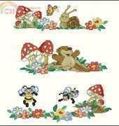 Worms and Bees cushion
