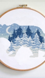 Oh My Stitches - Winter Woodland Bear