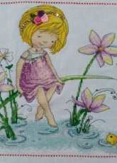 a girl in the river