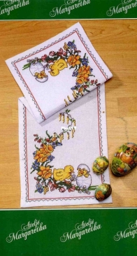 Atelje Margaretha AMA (Svarta Faret) 965 Easter table runner XSD