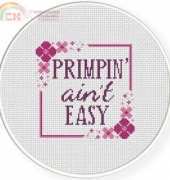 Daily Cross Stitch Primpin Aint Easy