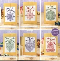 Bauble Cards by Sue Page from The World of Cross Stitching 183 XSD