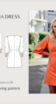 NH Patterns - Natasha Hutchins - Sophia Dress - Sizes UK 4-18