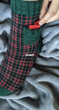 Plaid Pocket Socks by Shuyi Wu