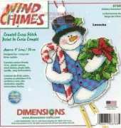 Dimensions - Wind Chimes 8768 Holiday Snowman XSD