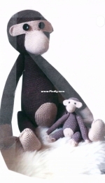 Unknown designer - Big Monkey (60 cm) - Stor abe (60 cm) - Danish