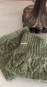 Soft Leaves Boot Cuff by Mary Fore-Free