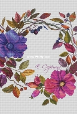 Lovely Stitches - Autumn Wreath  by Ekaterina Seryogina