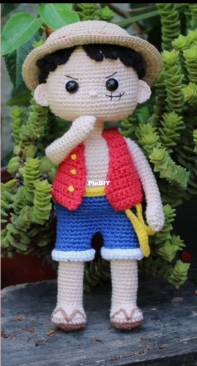Chamal Amigurumi - Amanda Trejo - Monkey D. Luffy - Spanish