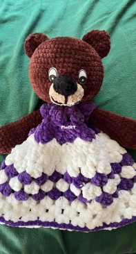 Purple Bear Lovey