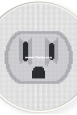 Daily Cross Stitch  - Wall Socket Face