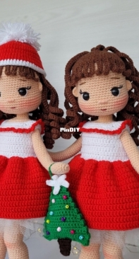 Kartanesi Amigurumi - Çiğdem Erdoğan - With Adele Doll Christmas Dress