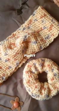 Yellow Flower Crocheted Headband