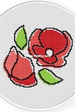 Daily Cross Stitch - French Poppy