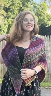 Autumn Embers Shawl by Victoria Myers