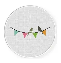 Daily Cross Stitch - Party Birds