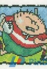 Heritage Stitchcraft Squircles QSRR112 Roger The Rugby Player by Peter Underhill