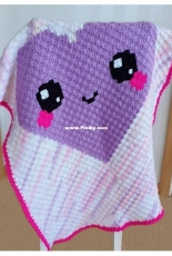 Super Cute Design - Jennifer Santos - Kawaii Love Blanket - Free