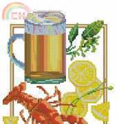 Lobster meal with Beer