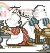 Friday from Leisure Arts 3263 Sunbonnet Sue Yesteryears Sweetheart