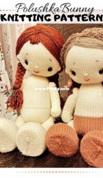Polushka Bunny Maria Ermolova knitting Dolls