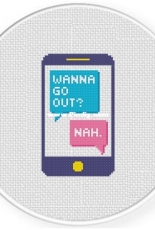 Daily Cross Stitch - Wanna Go Out