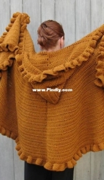Linda Kaye Smith - Ruffled Shawl / Cape - Dutch - Free
