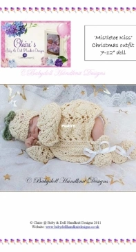 Mistletoe Kiss #XM18  Claires Baby doll Handknits Designs