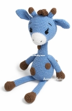 Amigurumi Today - Unknown Designer - Blue Giraffe - Free